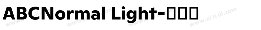ABCNormal Light字体转换